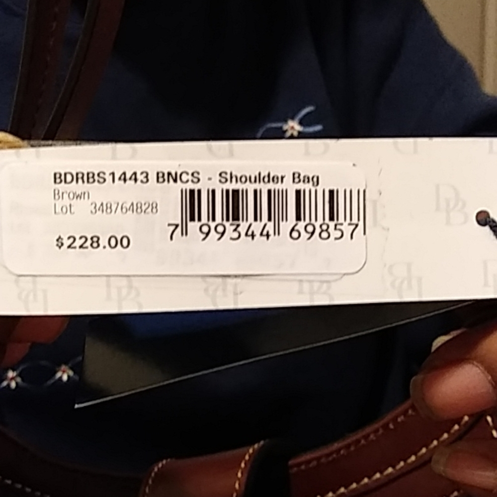 Dooney and bourke brown shoulder bag